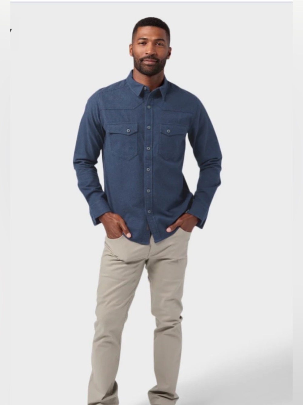Stio | Junction Midweight Flannel | Mountain Shadow Heather | XL | Branded | NWT